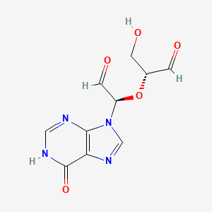molecular formula C10H10N4O5 B10782563 Inosine dialdehyde CAS No. 23590-99-0