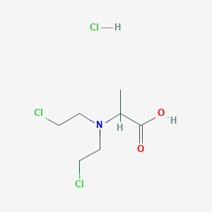 molecular formula C7H14Cl3NO2 B10782589 Alanine mustard CAS No. 2752-21-8
