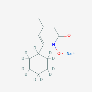 molecular formula C12H16NNaO2 B10782633 Ciclopirox-d11 Sodium Salt 