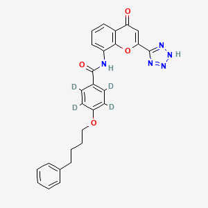 molecular formula C27H23N5O4 B10782638 Pranlukast-d4 