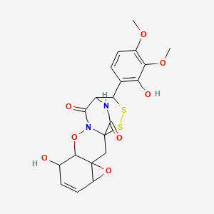 molecular formula C20H20N2O8S2 B10782653 Gliovirin 