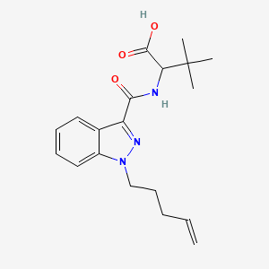 molecular formula C19H25N3O3 B10782696 MDMB-4en-PINACA butanoic acid 