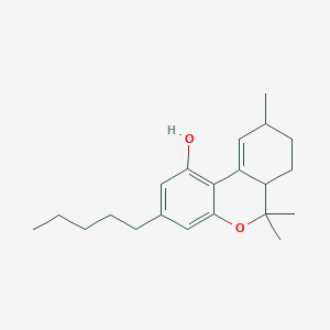 molecular formula C21H30O2 B10782786 6,6,9-Trimethyl-3-pentyl-6a,7,8,9-tetrahydrobenzo[c]chromen-1-ol 