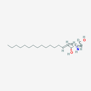 molecular formula C18H37NO2 B10782803 D-erythro-Sphingosine-13C2,D2 