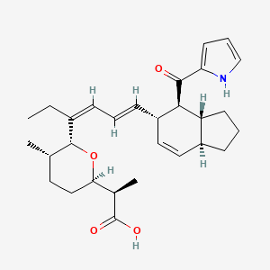 molecular formula C29H39NO4 B10782816 Deethylindanomycin 