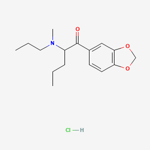 molecular formula C16H24ClNO3 B10782818 N-methyl-N-propyl Pentylone (hydrochloride) 