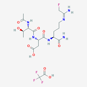 molecular formula C19H30F4N6O9 B10782835 TDFA (trifluoroacetate salt) 