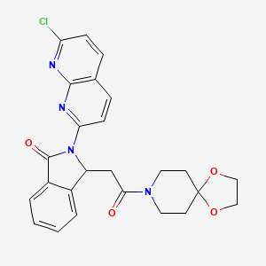 molecular formula C25H23ClN4O4 B10782836 Pazinaclone CAS No. 147724-30-9