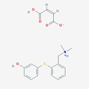 molecular formula C19H21NO5S B10782849 Moxifetin hydrogen maleate 