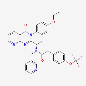 molecular formula C32H28F3N5O4 B10782934 AMG 487 (S-enantiomer) 