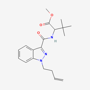 molecular formula C19H25N3O3 B10782944 Methyl 2-[(1-but-3-enylindazole-3-carbonyl)amino]-3,3-dimethylbutanoate 