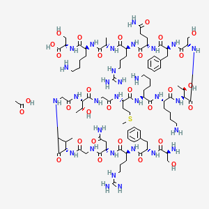 molecular formula C95H159N31O30S B10783005 Neuropeptide S (human) (acetate) 