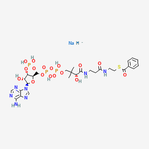 molecular formula C28H41N7NaO17P3S B10783017 Benzoyl Coenzyme A (sodium salt) 