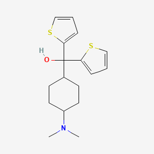 molecular formula C17H23NOS2 B10783052 Thihexinol CAS No. 845713-32-8