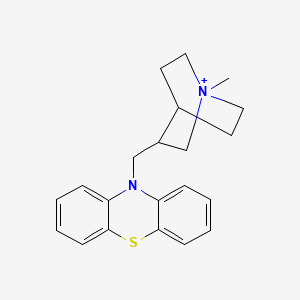 molecular formula C21H25N2S+ B10783108 Mequitamium CAS No. 101396-46-7