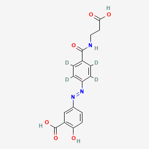 molecular formula C17H15N3O6 B10783269 Balsalazide-d4 