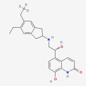 molecular formula C24H28N2O3 B10783293 Indacaterol-d3 