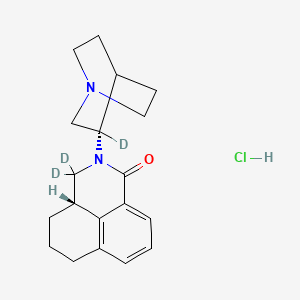 molecular formula C19H25ClN2O B10783376 (S,S)-Palonosetron-d3 Hydrochloride 