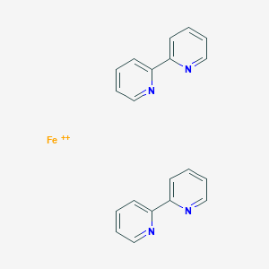 molecular formula C20H16FeN4+2 B107834 Bis(2,2'-bipyridine)iron(II) CAS No. 15552-69-9