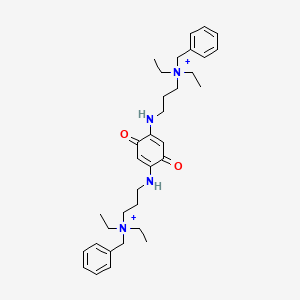 molecular formula C34H50N4O2+2 B10783492 Benzoquinonium CAS No. 9068-42-2