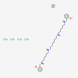 molecular formula C37H70Cl4N4O2 B10783533 N,N'-bis[6-[(2-methoxyphenyl)methylamino]hexyl]octane-1,8-diamine;methane;tetrahydrochloride 