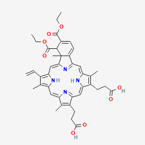molecular formula C42H44N4O8 B10783581 Benzoporphyrin D 