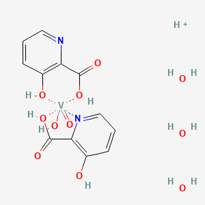 molecular formula C12H18N2O11V+ B10783585 VO-Ohpic trihydrate 