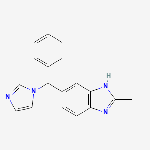 molecular formula C18H16N4 B10783766 Irtemazole CAS No. 115576-85-7