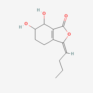 molecular formula C12H16O4 B10783771 (3E)-3-butylidene-6,7-dihydroxy-4,5,6,7-tetrahydro-2-benzofuran-1-one 