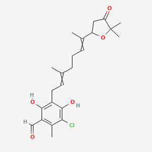 molecular formula C23H29ClO5 B10783811 Asofuranone 