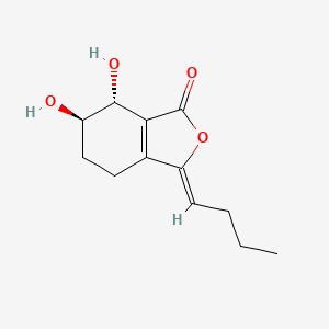 molecular formula C12H16O4 B10783874 rel-(6R,7R,Z)-3-Butylidene-6,7-dihydroxy-4,5,6,7-tetrahydroisobenzofuran-1(3H)-one 