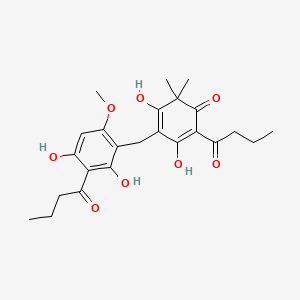 molecular formula C24H30O8 B10783973 Desaspidin CAS No. 60842-45-7