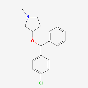 molecular formula C18H20ClNO B10784010 Pyroxamine CAS No. 7009-68-9