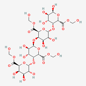 molecular formula C28H42O29 B10784035 Tetragalacturonic acid hydroxymethylester CAS No. 53008-15-4
