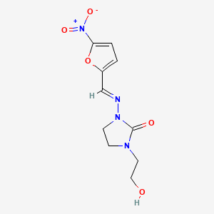 molecular formula C10H12N4O5 B10784112 Nifurdazil CAS No. 5036-03-3