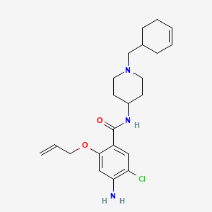 molecular formula C22H30ClN3O2 B10784141 Alepride CAS No. 66564-15-6