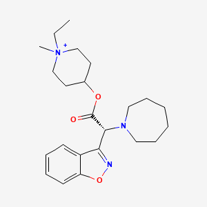 molecular formula C23H34N3O3+ B10784179 Beperidium CAS No. 86434-70-0