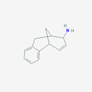 molecular formula C13H15N B10784256 Tricyclo[7.3.1.02,7]trideca-2,4,6,11-tetraen-10-amine 