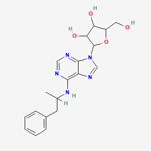 molecular formula C19H23N5O4 B10784400 (-)-N6-(2-Phenylisopropyl)-adenosine 