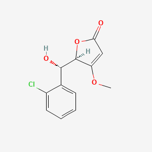 molecular formula C12H11ClO4 B10784438 (+)-Losigamone 