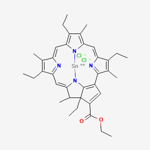 molecular formula C37H42Cl2N4O2Sn B10784495 Tin ethyl ethiopurpurin 