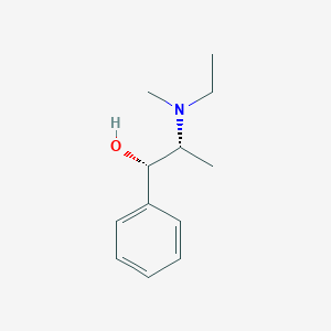 molecular formula C12H19NO B10784545 Benzenemethanol, alpha-[(1S)-1-(ethylmethylamino)ethyl]-, (alphaR)- CAS No. 17140-70-4