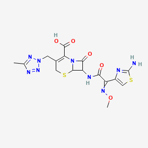 molecular formula C16H17N9O5S2 B10784566 Ceftetrame 