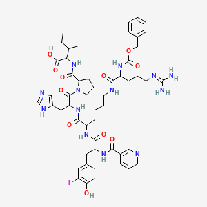 molecular formula C52H68IN13O11 B10784569 Cgp 42112A, [125I]- 
