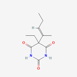 molecular formula C11H16N2O3 B10784607 Vinbarbital CAS No. 75016-38-5