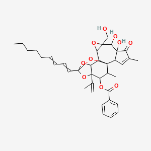 molecular formula C37H44O10 B10784635 Gnidilatidin 