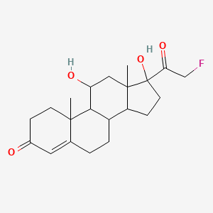 molecular formula C21H29FO4 B10784640 Dihydroxyfluoroprogesterone 