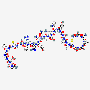 molecular formula C160H233N43O47S3 B10784641 Calcitonin (pork natural) 
