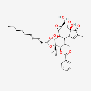 molecular formula C37H44O10 B10784644 Yuanhuacine 