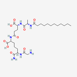 molecular formula C29H52N6O9 B10784745 Pimelautide CAS No. 78512-63-7
